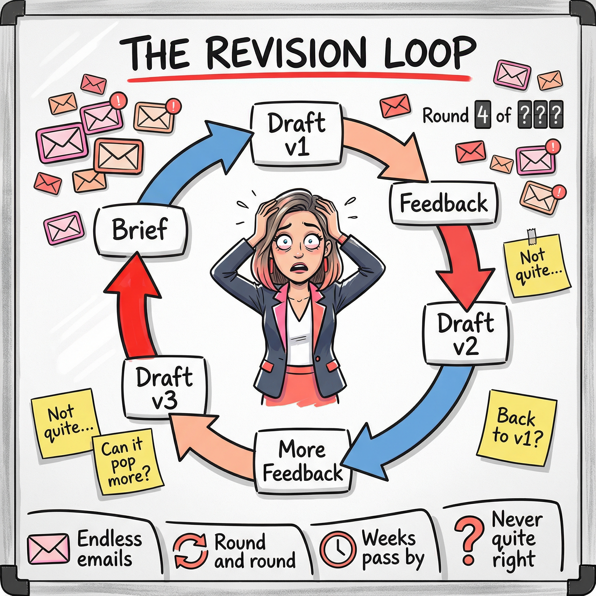 Endless revision cycle diagram