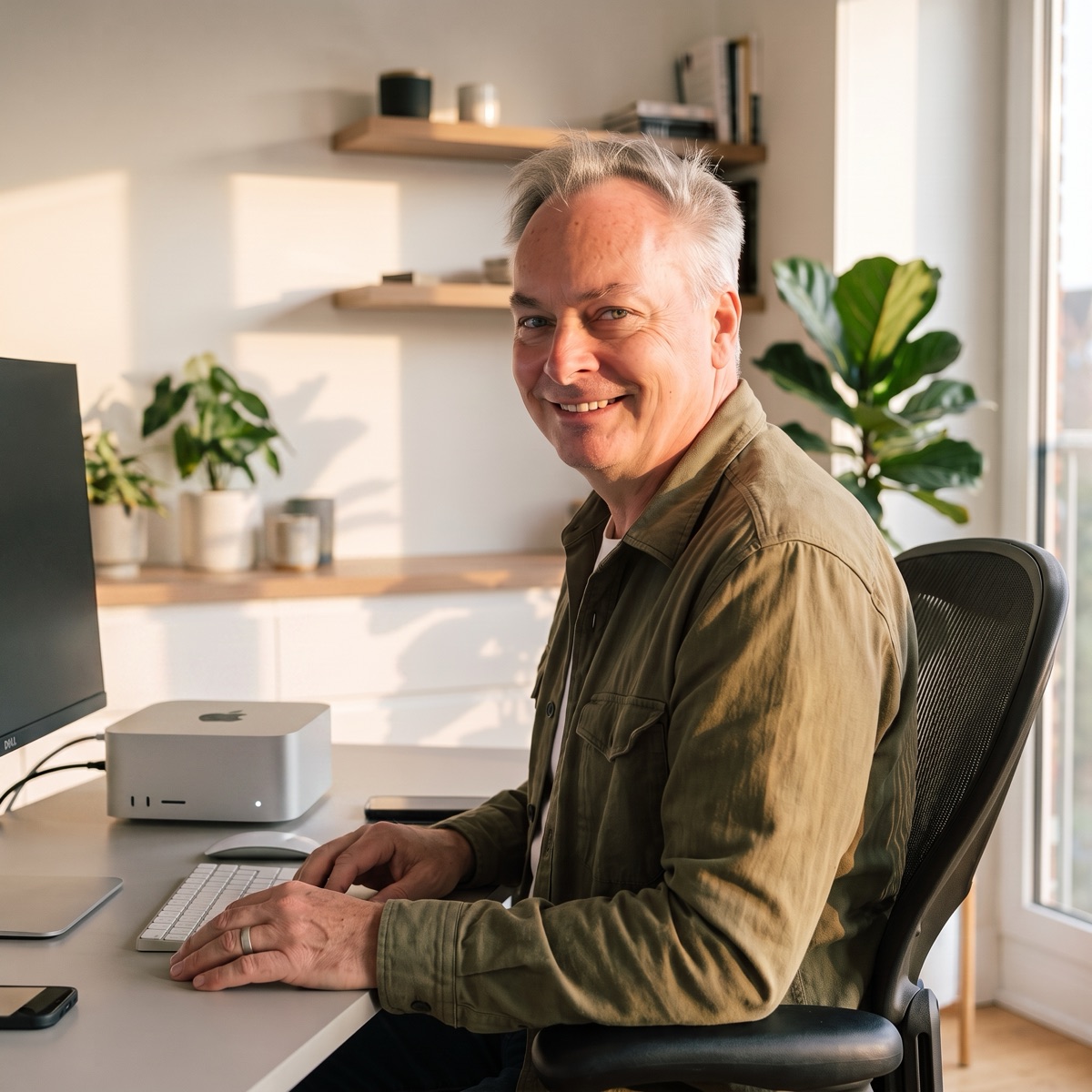 Paul Saunders, founder of Smash It Marketing — Google Ads and AI marketing expert at his desk
